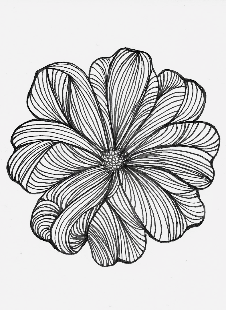 Flower doodle tutorial play art with kim